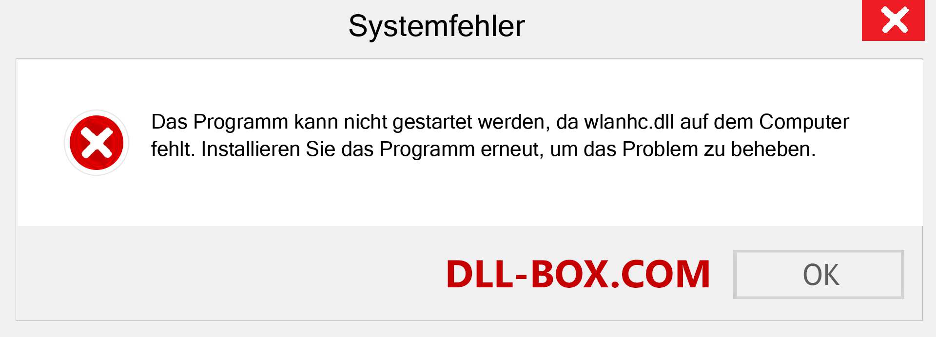 wlanhc.dll-Datei fehlt?. Download für Windows 7, 8, 10 - Fix wlanhc dll Missing Error unter Windows, Fotos, Bildern